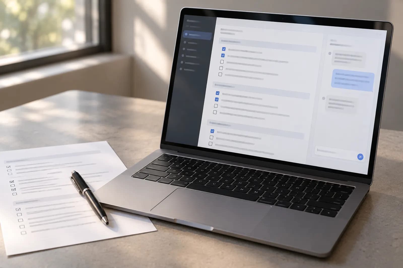Photograph illustrating the guide "AI Acceptable Use Policy: A Small-Business Checklist"