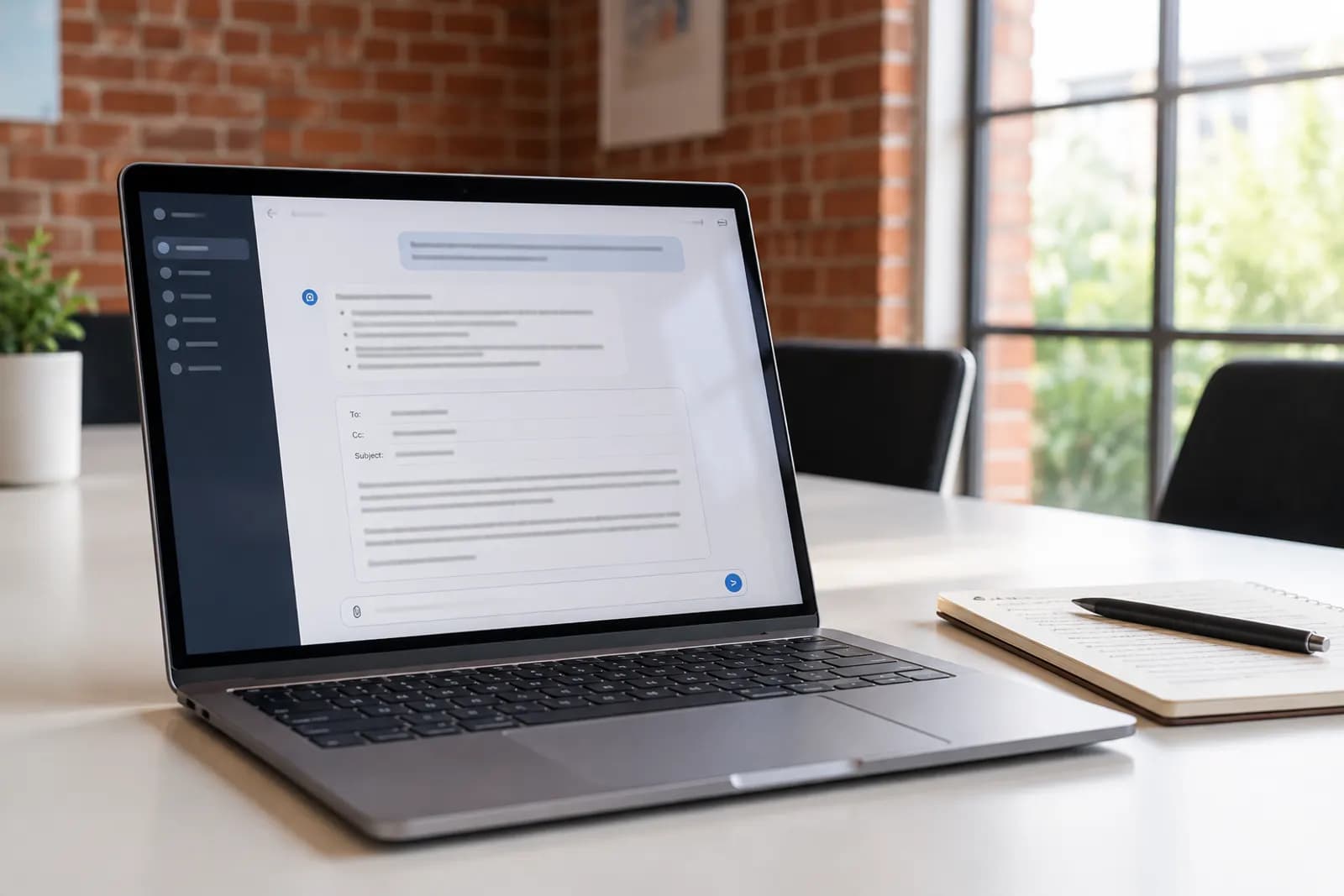 Photograph illustrating the guide "How to Use ChatGPT for Meeting Notes and a Follow-Up Email"