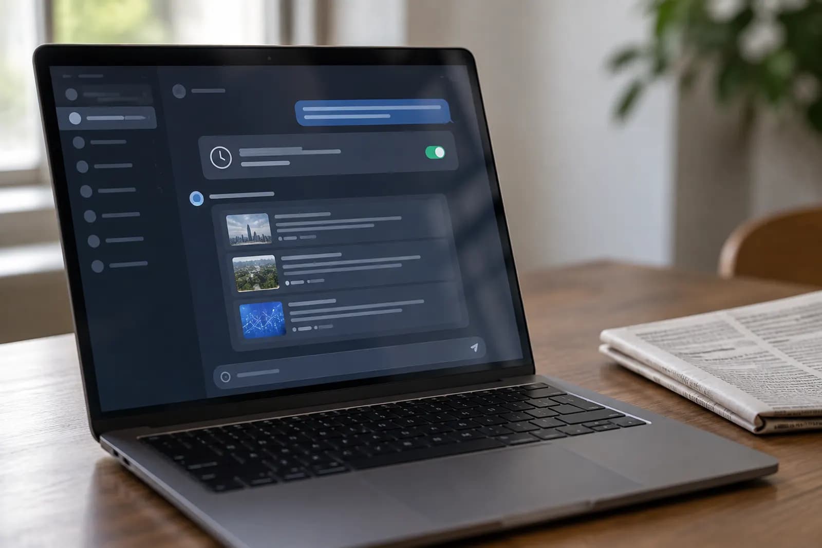 Photograph illustrating the guide "Build a Daily AI Briefing With ChatGPT Tasks (No Server, No Code)"