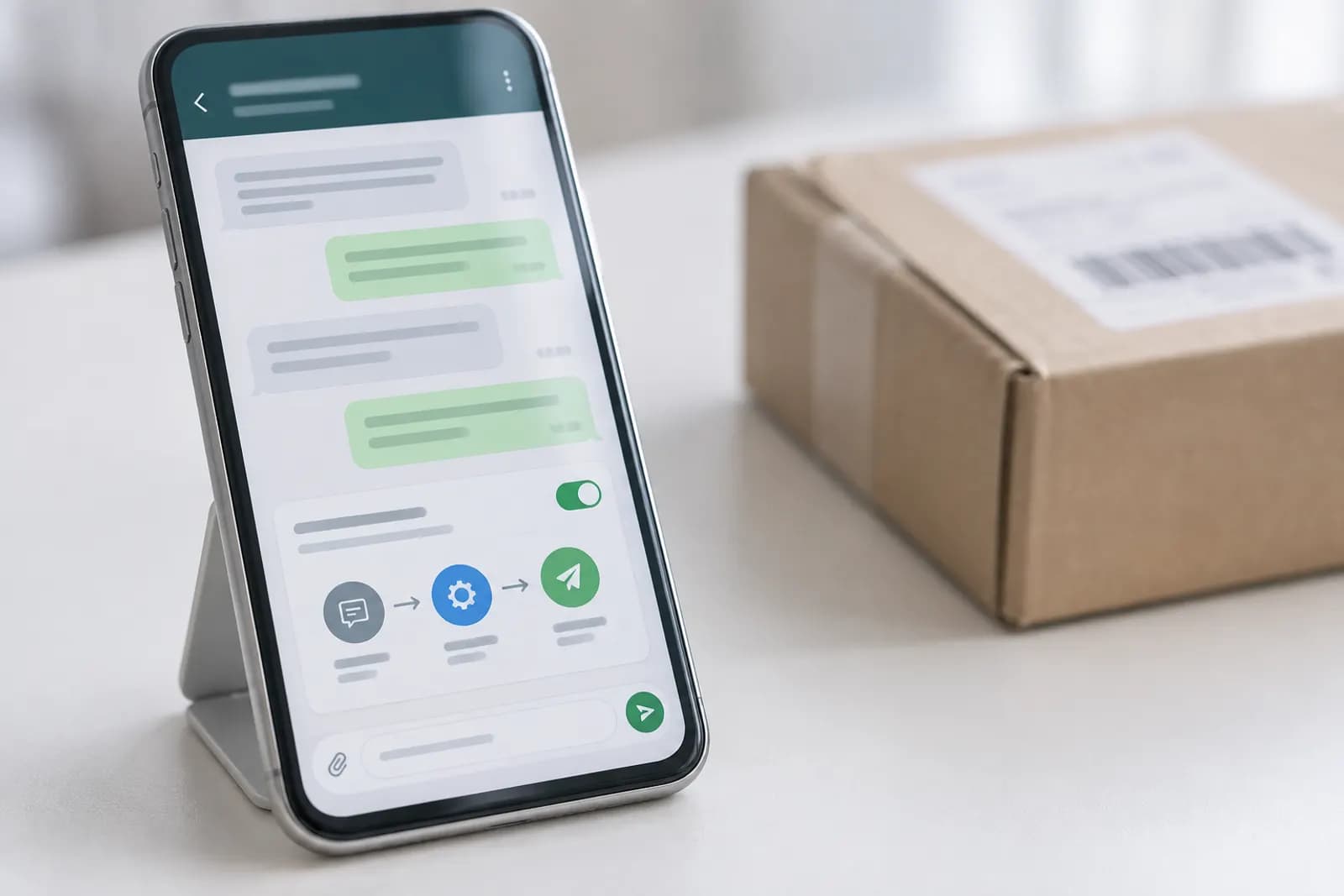 Photograph illustrating the guide "How to Auto-Reply to WhatsApp Messages With AI"